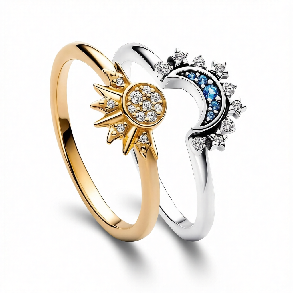 Anillo Dúo Sol Y Luna – El Símbolo de un Vínculo Eterno